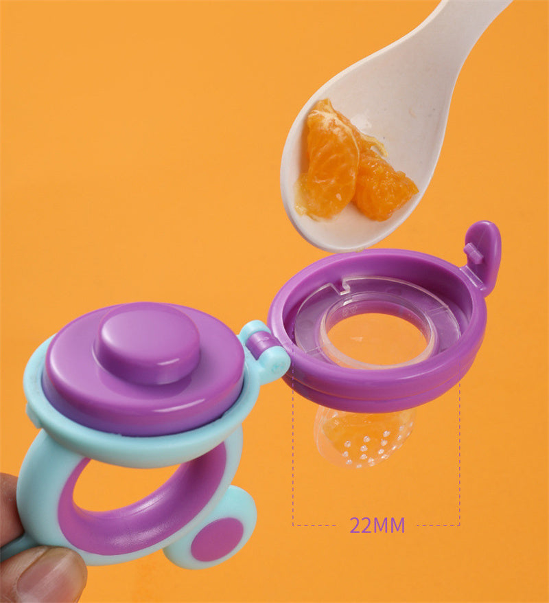 Blue Baby Teether Nipple Fruit (Set of 3)