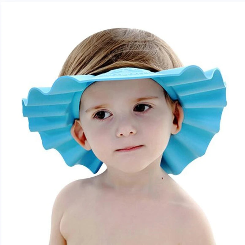 Blue Baby Shower Cap