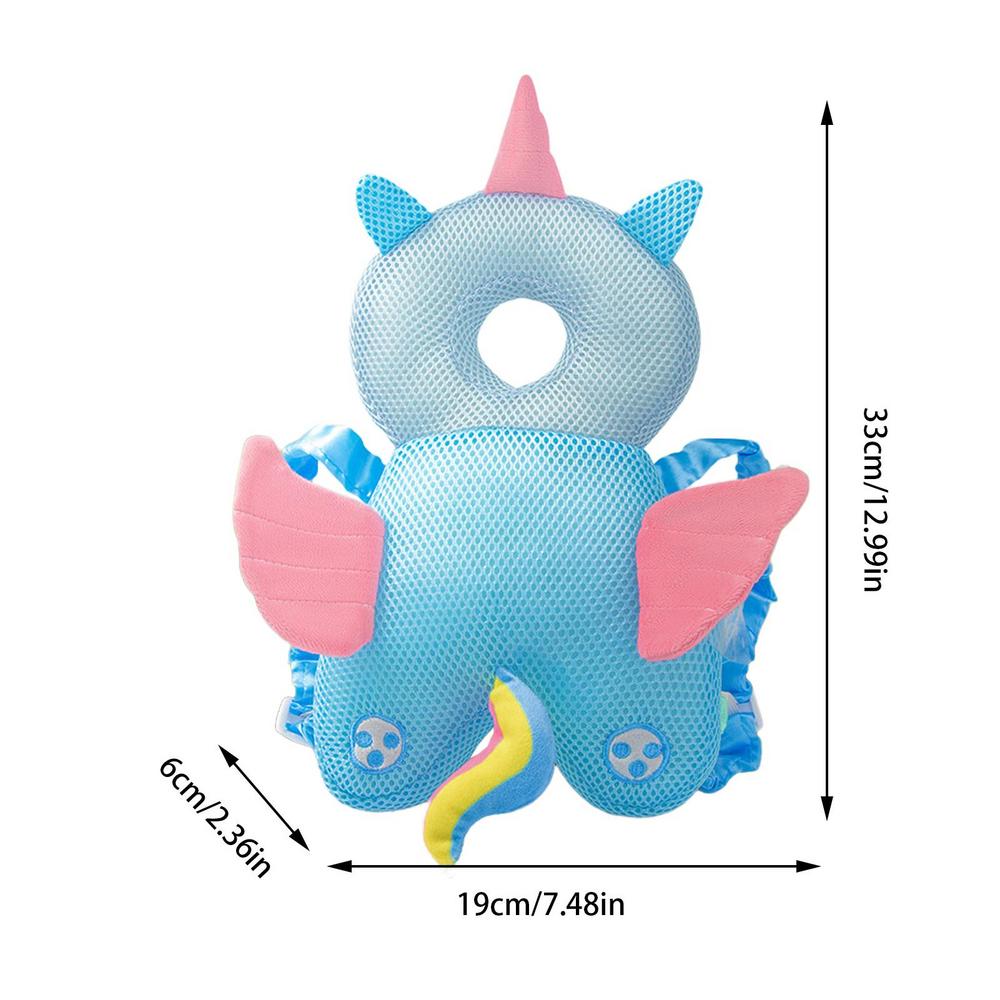 Blue Unicorn Baby Head Protector