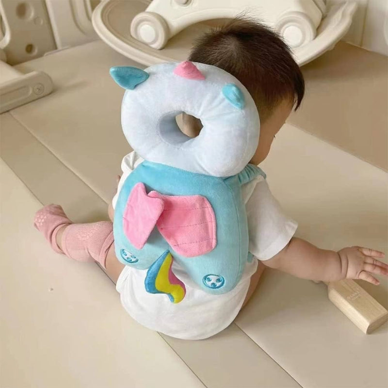 Blue Unicorn Baby Head Protector