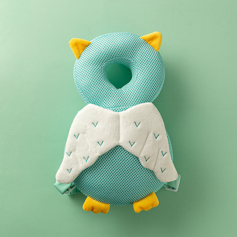 Green Owl Baby Head Protector