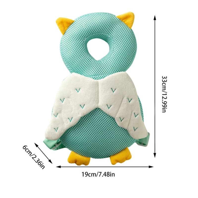 Green Owl Baby Head Protector