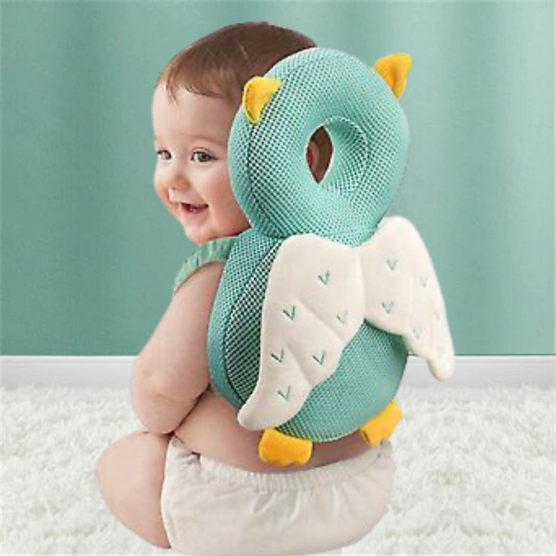 Green Owl Baby Head Protector