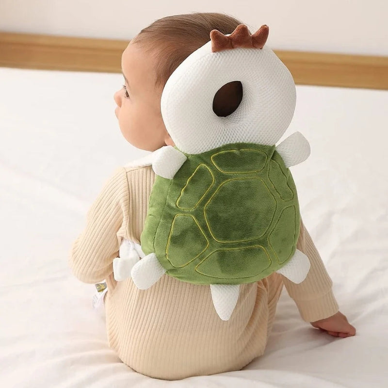 Green Turtle Baby Head Protector
