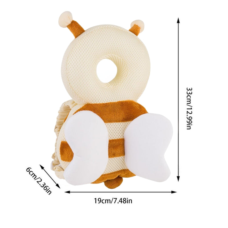 Yellow Bee Baby Head Protector