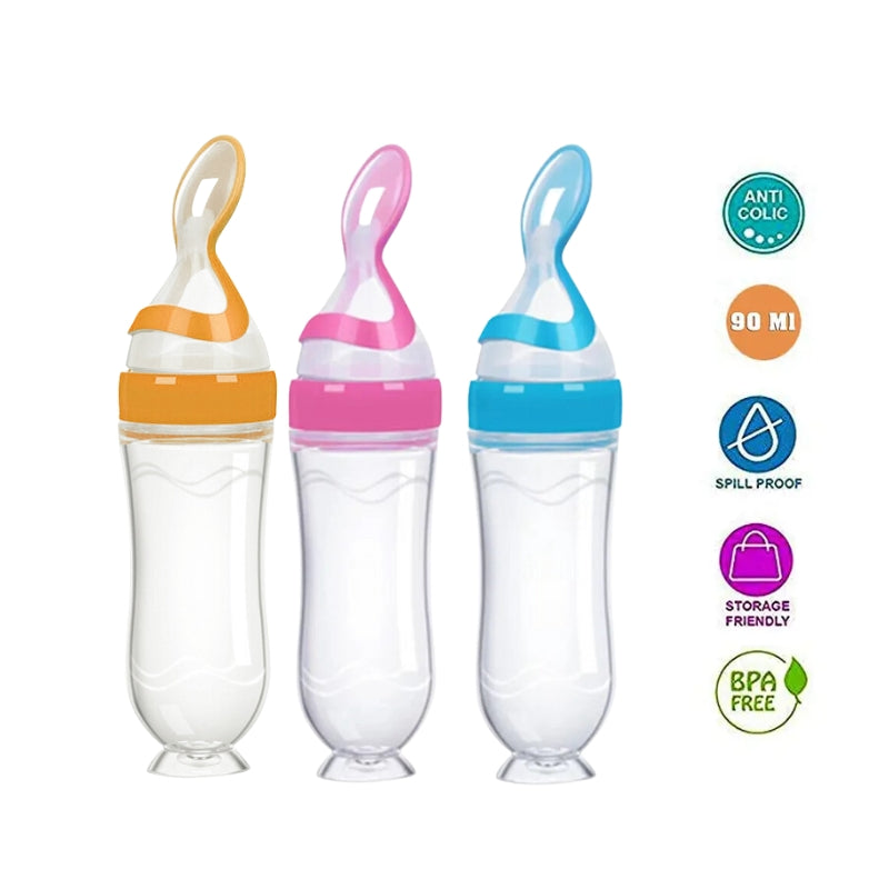 Baby Bottle Feeding Spoon (Set of 3)