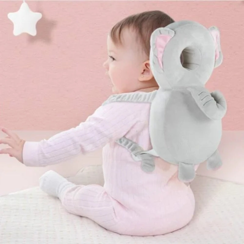 Grey Elephant Baby Head Protector